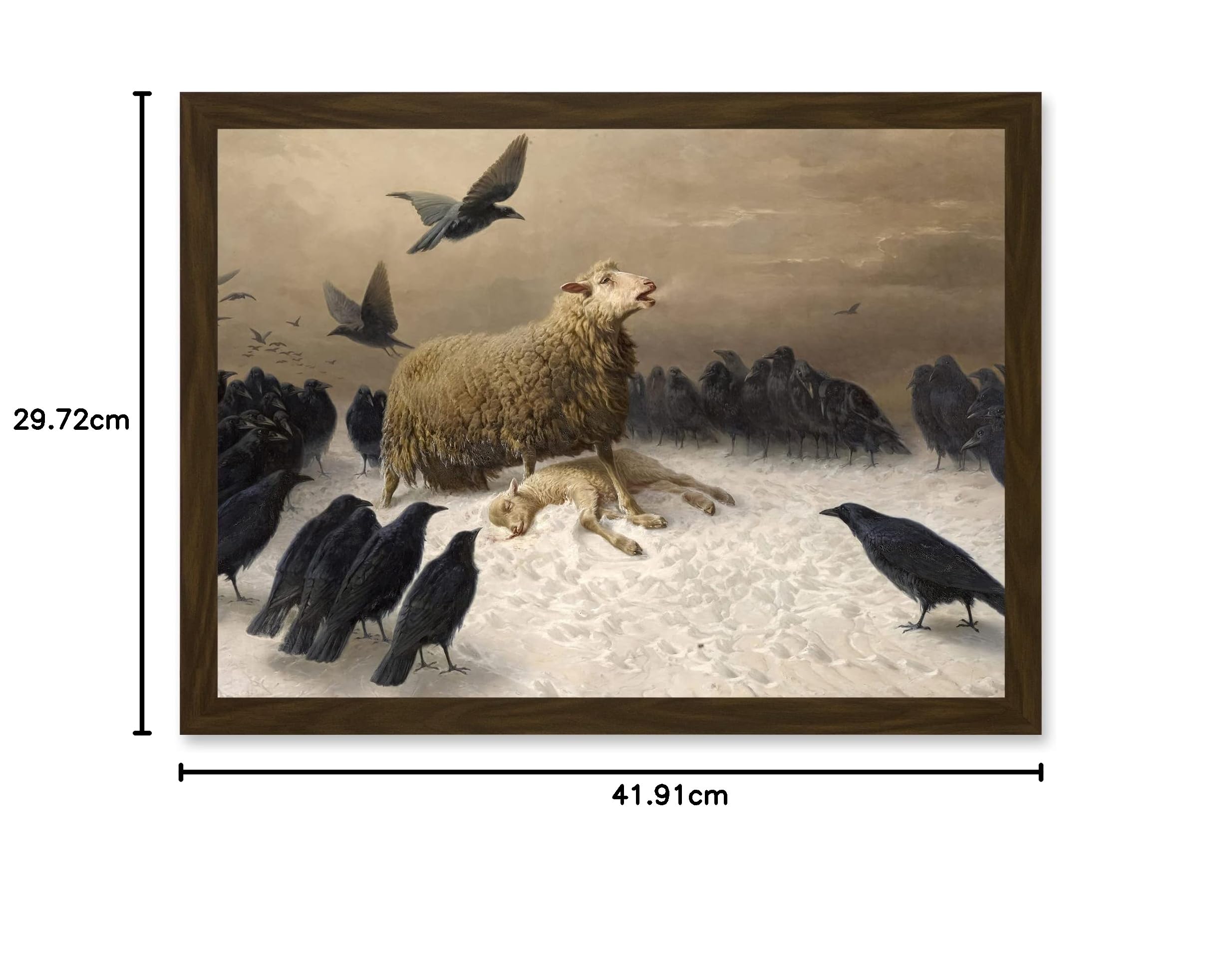 Artery8 Schenck Anguish Sheep Ewe Crows Lamb Carrion Painting